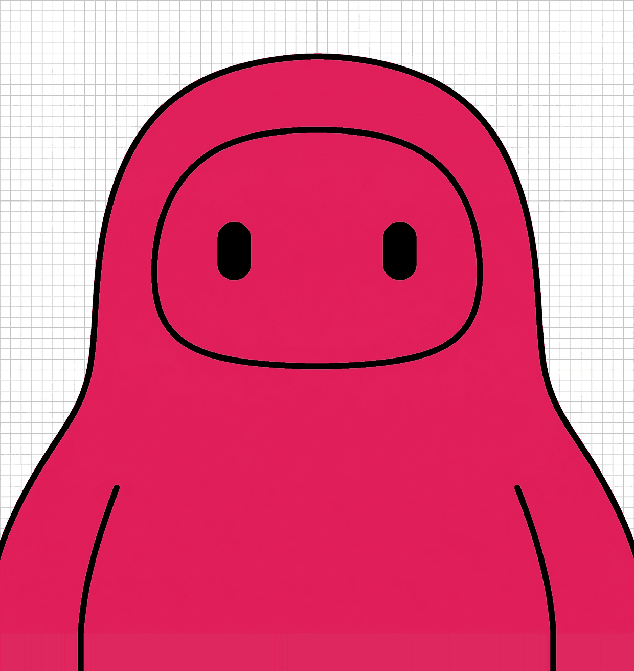 Museum mascot in pink